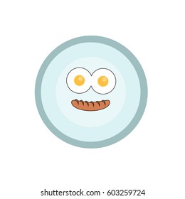 Fried eggs on a plate