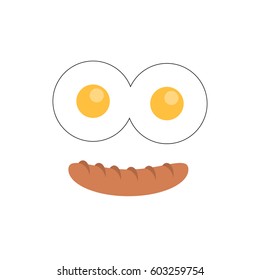 Fried eggs are smiling