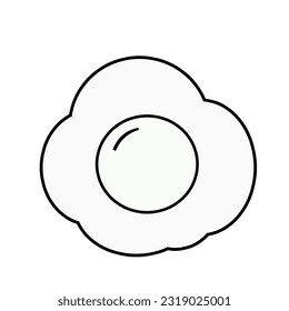 Frittierte Eier, Vektorsymbol. Vektorgrafik.