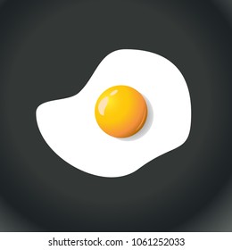 

Fried eggs, Vector Illustration.