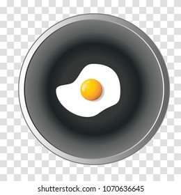 Fried eggs. Vector Illustration. 