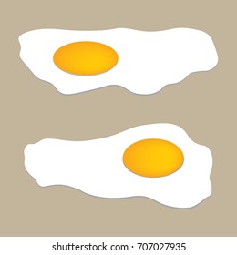 fried eggs- vector illustration