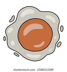 fried eggs vector illustration drawing
