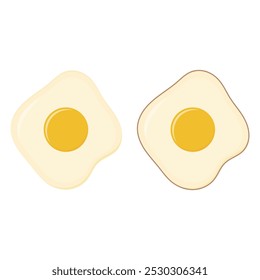fried eggs. vector illustration. food. chicken eggs. side dish. breakfast, lunch, dinner.