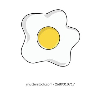ilustração de vetor de ovos fritos. eps 10