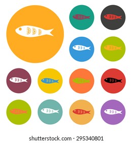 Fried fish icon