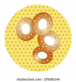 Fried foods theme elements