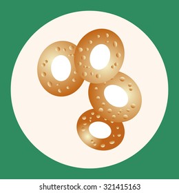 Fried foods theme elements