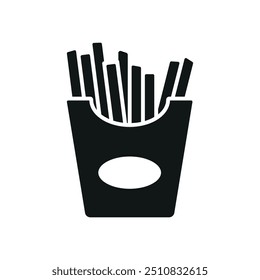 Fried fries food icon vector basic design simple and modern concept graphic templates