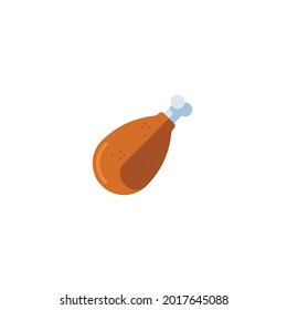 fried Icon Isolated On White Background