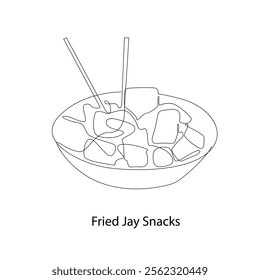 Fried Jay Snacks a crunchy snack.