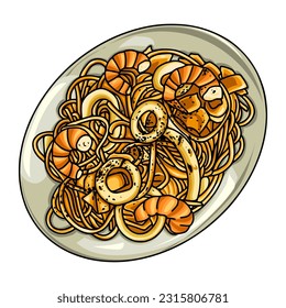FRIED Noodles WITH LOTS OF TOPPING
