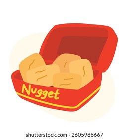 Fried Nuggets Fast Food vector