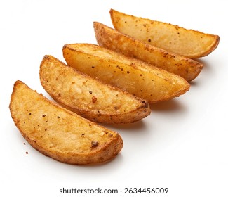 Bratkartoffeln auf weißem Hintergrund
