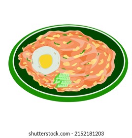 Fried rice with Indonesian beef eye meal
