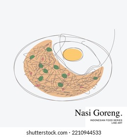 Fried Rice Nasi Goreng Served Soya Stock Vector (Royalty Free ...