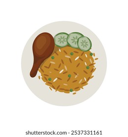 Fried Rice Vector Illustration - 02