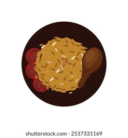 Fried Rice Vector Illustration - 04