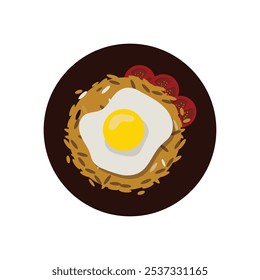 Ilustração do vetor de arroz frito - 05