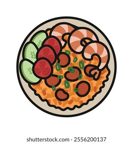 Fried Rice Vector Illustration - 09