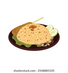 Ilustración vectorial de arroz frito - 11