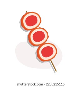 Fried sausage slice for your cooking theme