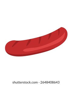 Fried sausage.street food concept, fast food,