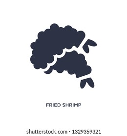 fried shrimp icon. Simple element illustration from culture concept. fried shrimp editable symbol design on white background. Can be use for web and mobile.