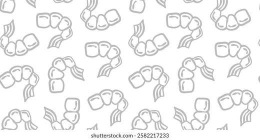 fried shrimp pattern. tempura fried shrimp seamless pattern. crispy shrimp tempura pattern background. Shrimp Pattern Background.