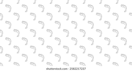 fried shrimp pattern. tempura fried shrimp seamless pattern. crispy shrimp tempura pattern background. Shrimp Pattern Background.