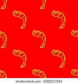 fried shrimp pattern. tempura fried shrimp seamless pattern. crispy shrimp tempura pattern background. Shrimp Pattern Background.