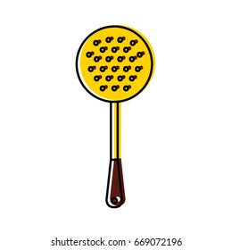 fried spoon isolated icon