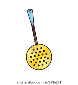 fried spoon isolated icon