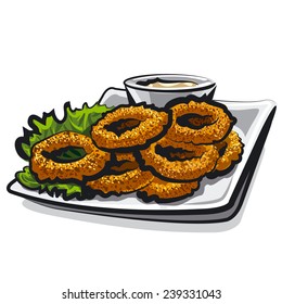  fried squid ring