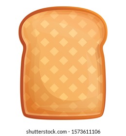 Fried toast icon. Cartoon of fried toast vector icon for web design isolated on white background