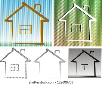 friedly house - background and isolated