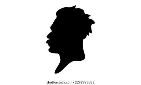 Friedrich Nietzsche silhouette, hight qyality vector