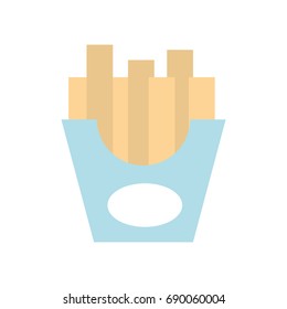 frieds potatoes isolated icon