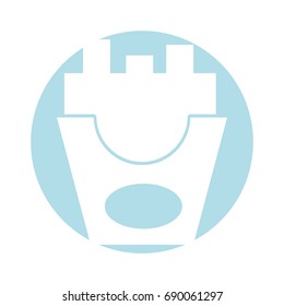 frieds potatoes isolated icon