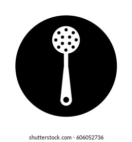 frieds spoon kitchen cutlery isolated icon vector illustration design