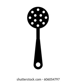 frieds spoon kitchen cutlery isolated icon vector illustration design