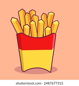 friend fries vector illustration Package Box 