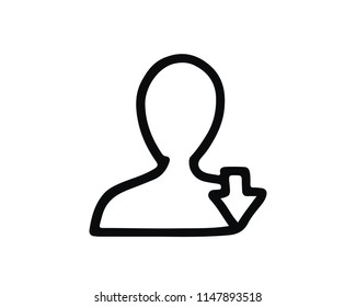 friend hand drawn icon , designed for web and app