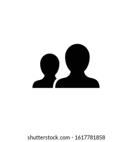 Friend icon design vector template