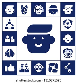 friend icon set. 17 filled friend icons.  Simple modern icons about  - Avatar, Teamwork, Friends, Friendship, Nice, Thumb up, Dog