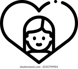 icono de amigo. Diseño De Estilo Lineal Delgado Aislado Sobre Fondo Blanco