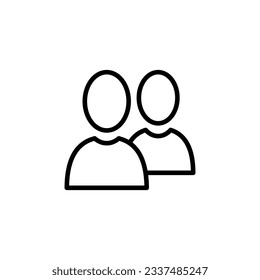 plantillas de diseño de vectores de iconos de amigos 