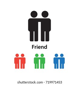 Friend icon vector illustration.