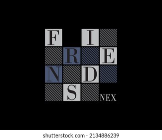 friend and line background vector design