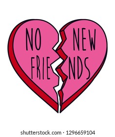 Friend placement print graphic 